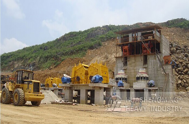 Vietnam 400tph Limestone Crushing Site 