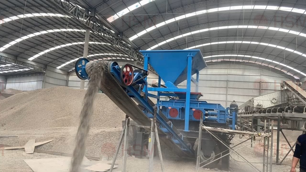 mobile stone crushing machine